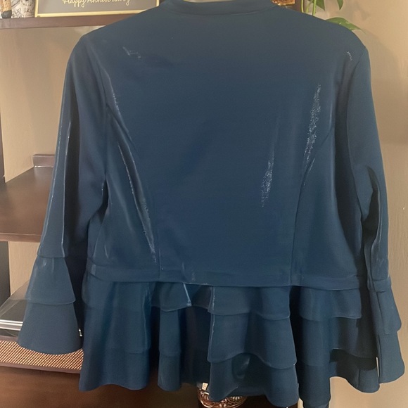 NWT Ruffle Peplum Jacket - Picture 2 of 7